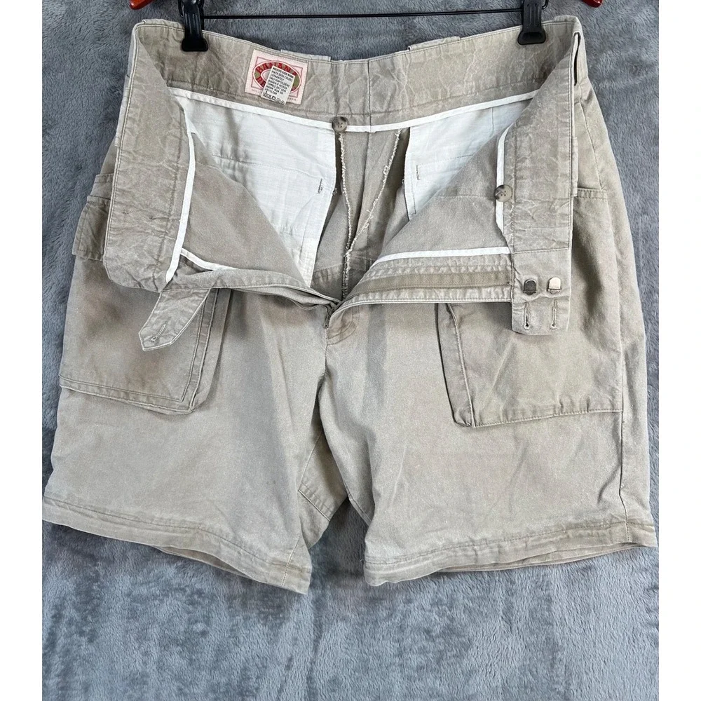 Banana Republic Safari Vintage Shorts Mens 36x7 Khaki Cotton Mill Valley 80's